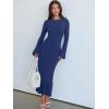 imageANRABESS Womens Bodycon Maxi Dresses 2025 Fall Casual Flare Sleeve Crewneck Lounge Comfy Sexy Ribbed Knit Long Sweater DressDeep Blue