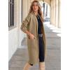 imageANRABESS Womens Cardigan Long Sweater Oversized Open Front Knit Coatigan Duster Coat 2025 Trendy Fall Outfits OuterwearBrown