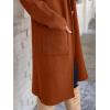 imageANRABESS Womens Cardigan Long Sweater Oversized Open Front Knit Coatigan Duster Coat 2025 Trendy Fall Outfits OuterwearCaramel