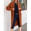 imageANRABESS Womens Cardigan Long Sweater Oversized Open Front Knit Coatigan Duster Coat 2025 Trendy Fall Outfits OuterwearCaramel