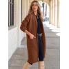 imageANRABESS Womens Cardigan Long Sweater Oversized Open Front Knit Coatigan Duster Coat 2025 Trendy Fall Outfits OuterwearCoffee
