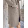 imageANRABESS Womens Cardigan Long Sweater Oversized Open Front Knit Coatigan Duster Coat 2025 Trendy Fall Outfits OuterwearDeep Apricot