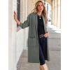 imageANRABESS Womens Cardigan Long Sweater Oversized Open Front Knit Coatigan Duster Coat 2025 Trendy Fall Outfits OuterwearDeep Grey