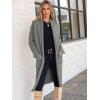 imageANRABESS Womens Cardigan Long Sweater Oversized Open Front Knit Coatigan Duster Coat 2025 Trendy Fall Outfits OuterwearDeep Grey