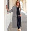 imageANRABESS Womens Cardigan Long Sweater Oversized Open Front Knit Coatigan Duster Coat 2025 Trendy Fall Outfits OuterwearGray