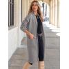 imageANRABESS Womens Cardigan Long Sweater Oversized Open Front Knit Coatigan Duster Coat 2025 Trendy Fall Outfits OuterwearGray