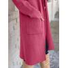 imageANRABESS Womens Cardigan Long Sweater Oversized Open Front Knit Coatigan Duster Coat 2025 Trendy Fall Outfits OuterwearHot Pink