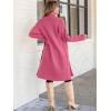 imageANRABESS Womens Cardigan Long Sweater Oversized Open Front Knit Coatigan Duster Coat 2025 Trendy Fall Outfits OuterwearHot Pink