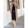 imageANRABESS Womens Cardigan Long Sweater Oversized Open Front Knit Coatigan Duster Coat 2025 Trendy Fall Outfits OuterwearKhaki Apricot
