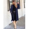 imageANRABESS Womens Cardigan Long Sweater Oversized Open Front Knit Coatigan Duster Coat 2025 Trendy Fall Outfits OuterwearNavy Blue