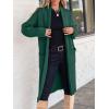 imageANRABESS Womens Cardigan Long Sweater Oversized Open Front Knit Coatigan Duster Coat 2025 Trendy Fall Outfits OuterwearOpal Green