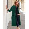 imageANRABESS Womens Cardigan Long Sweater Oversized Open Front Knit Coatigan Duster Coat 2025 Trendy Fall Outfits OuterwearOpal Green