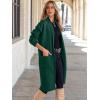imageANRABESS Womens Cardigan Long Sweater Oversized Open Front Knit Coatigan Duster Coat 2025 Trendy Fall Outfits OuterwearOpal Green