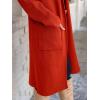 imageANRABESS Womens Cardigan Long Sweater Oversized Open Front Knit Coatigan Duster Coat 2025 Trendy Fall Outfits OuterwearOrange Red