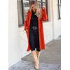 imageANRABESS Womens Cardigan Long Sweater Oversized Open Front Knit Coatigan Duster Coat 2025 Trendy Fall Outfits OuterwearOrange Red