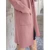 imageANRABESS Womens Cardigan Long Sweater Oversized Open Front Knit Coatigan Duster Coat 2025 Trendy Fall Outfits OuterwearPink