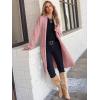 imageANRABESS Womens Cardigan Long Sweater Oversized Open Front Knit Coatigan Duster Coat 2025 Trendy Fall Outfits OuterwearPink