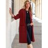 imageANRABESS Womens Cardigan Long Sweater Oversized Open Front Knit Coatigan Duster Coat 2025 Trendy Fall Outfits OuterwearRed