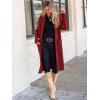 imageANRABESS Womens Cardigan Long Sweater Oversized Open Front Knit Coatigan Duster Coat 2025 Trendy Fall Outfits OuterwearRed
