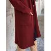 imageANRABESS Womens Cardigan Long Sweater Oversized Open Front Knit Coatigan Duster Coat 2025 Trendy Fall Outfits OuterwearRed