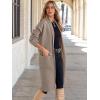 imageANRABESS Womens Cardigan Long Sweater Oversized Open Front Knit Coatigan Duster Coat 2025 Trendy Fall Outfits OuterwearRed Khaki