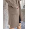 imageANRABESS Womens Cardigan Long Sweater Oversized Open Front Knit Coatigan Duster Coat 2025 Trendy Fall Outfits OuterwearRed Khaki