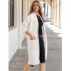imageANRABESS Womens Cardigan Long Sweater Oversized Open Front Knit Coatigan Duster Coat 2025 Trendy Fall Outfits OuterwearWhite