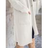 imageANRABESS Womens Cardigan Long Sweater Oversized Open Front Knit Coatigan Duster Coat 2025 Trendy Fall Outfits OuterwearWhite