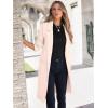 imageANRABESS Womens Cardigan Sweater 2025 Fall Outfits Knitted Lapel Long Coats CoatigansApricot