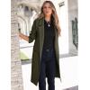 imageANRABESS Womens Cardigan Sweater 2025 Fall Outfits Knitted Lapel Long Coats CoatigansArmy Green
