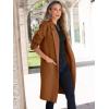 imageANRABESS Womens Cardigan Sweater 2025 Fall Outfits Knitted Lapel Long Coats CoatigansCaramel