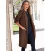 imageANRABESS Womens Cardigan Sweater 2025 Fall Outfits Knitted Lapel Long Coats CoatigansCoffee