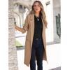 imageANRABESS Womens Cardigan Sweater 2025 Fall Outfits Knitted Lapel Long Coats CoatigansDeep Apricot