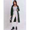 imageANRABESS Womens Cardigan Sweater 2025 Fall Outfits Knitted Lapel Long Coats CoatigansDeep Green
