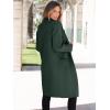 imageANRABESS Womens Cardigan Sweater 2025 Fall Outfits Knitted Lapel Long Coats CoatigansDeep Green