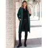 imageANRABESS Womens Cardigan Sweater 2025 Fall Outfits Knitted Lapel Long Coats CoatigansGreen