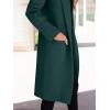 imageANRABESS Womens Cardigan Sweater 2025 Fall Outfits Knitted Lapel Long Coats CoatigansGreen