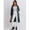 imageANRABESS Womens Cardigan Sweater 2025 Fall Outfits Knitted Lapel Long Coats CoatigansGreen