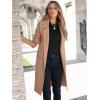 imageANRABESS Womens Cardigan Sweater 2025 Fall Outfits Knitted Lapel Long Coats CoatigansKhaki