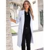 imageANRABESS Womens Cardigan Sweater 2025 Fall Outfits Knitted Lapel Long Coats CoatigansLight Blue