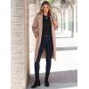 imageANRABESS Womens Cardigan Sweater 2025 Fall Outfits Knitted Lapel Long Coats CoatigansLight Camel