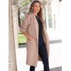 imageANRABESS Womens Cardigan Sweater 2025 Fall Outfits Knitted Lapel Long Coats CoatigansLight Camel