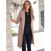 imageANRABESS Womens Cardigan Sweater 2025 Fall Outfits Knitted Lapel Long Coats CoatigansLight Camel