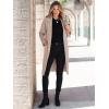 imageANRABESS Womens Cardigan Sweater 2025 Fall Outfits Knitted Lapel Long Coats CoatigansLight Khaki
