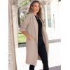 imageANRABESS Womens Cardigan Sweater 2025 Fall Outfits Knitted Lapel Long Coats CoatigansLight Khaki