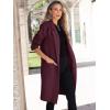 imageANRABESS Womens Cardigan Sweater 2025 Fall Outfits Knitted Lapel Long Coats CoatigansMaroon