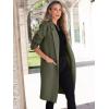 imageANRABESS Womens Cardigan Sweater 2025 Fall Outfits Knitted Lapel Long Coats CoatigansOlive