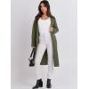 imageANRABESS Womens Cardigan Sweater 2025 Fall Outfits Knitted Lapel Long Coats CoatigansOlive