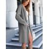 imageANRABESS Womens Cardigan Sweater Oversized Coatigan Knitted Hooded Coat 2025 Fall Outfits OutwearGray