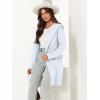 imageANRABESS Womens Cardigan Sweater Oversized Coatigan Knitted Hooded Coat 2025 Fall Outfits OutwearLight Blue